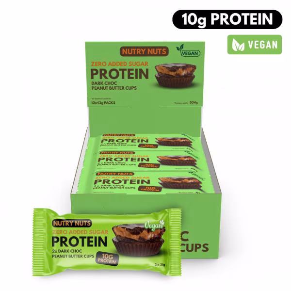 Nutry Nuts Peanut Butter Cups (12 x 42g) Nutry Nuts Peanut Butter Cups (12 x 42g)