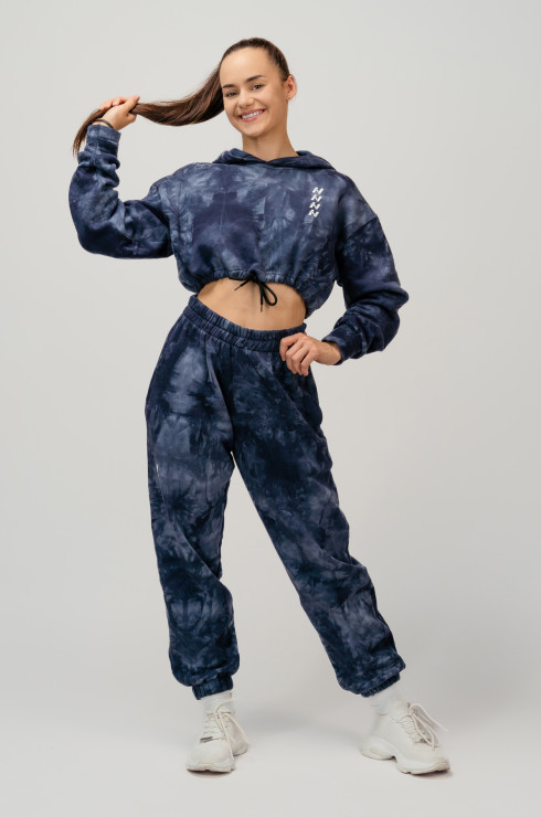 Nebbia Re-fresh Women's Crop Hoodie 591 blue