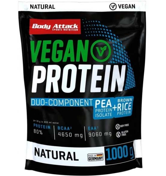 Body Attack Vegan Protein (1000g Beutel)