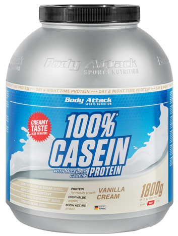 Body Attack 100 % Casein Protein (1800g Dose)