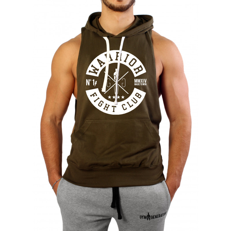 Gym Generation Fighter Tank Top Fight Club - OLIVE