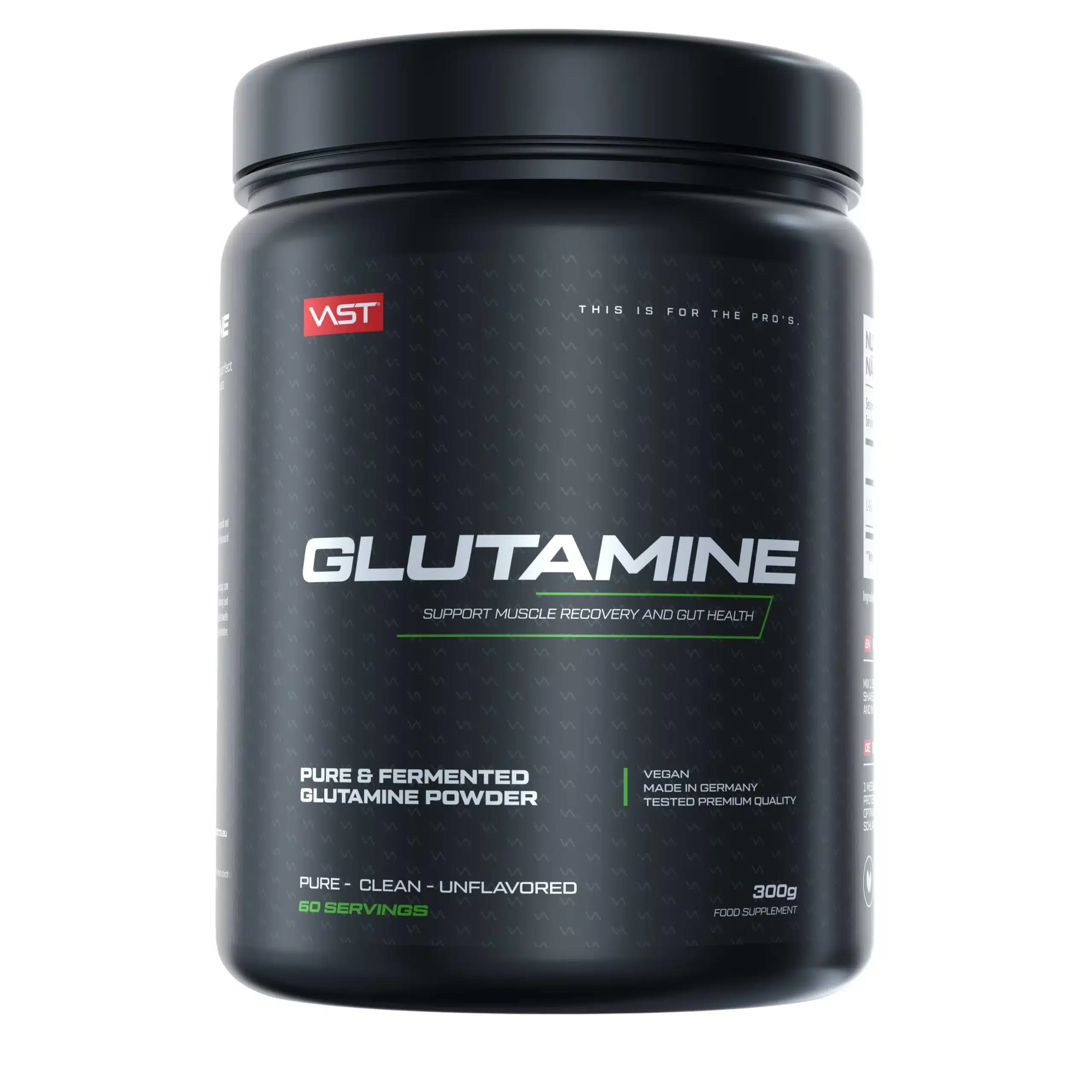 VAST Glutamine Powder (300G Dose)