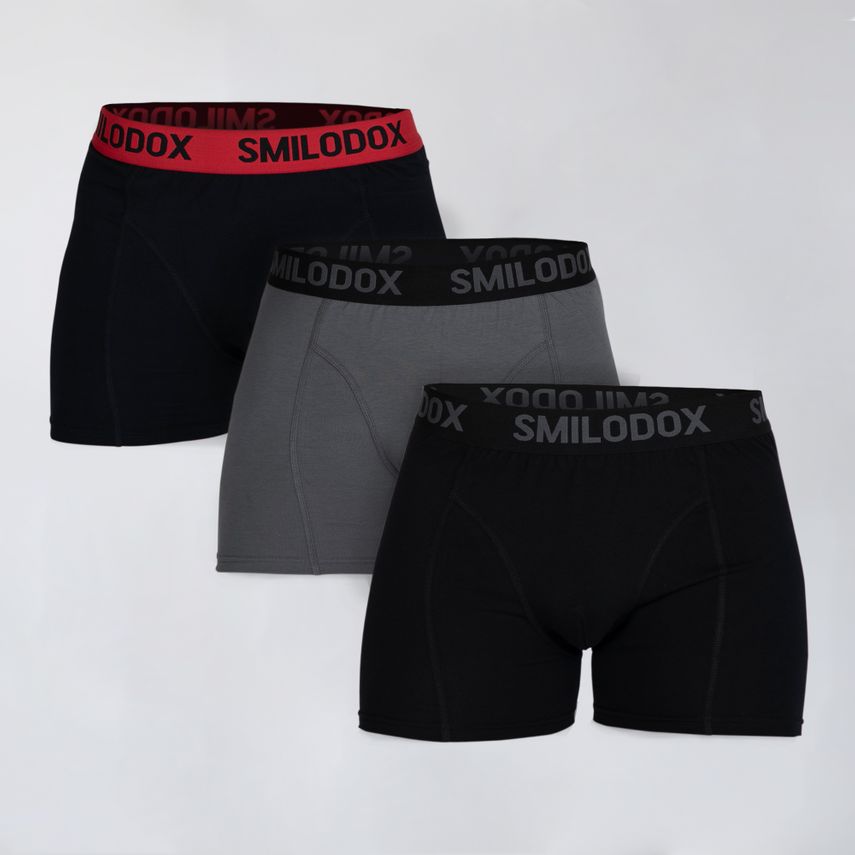 Smilodox Basic Boxershorts 3er Pack