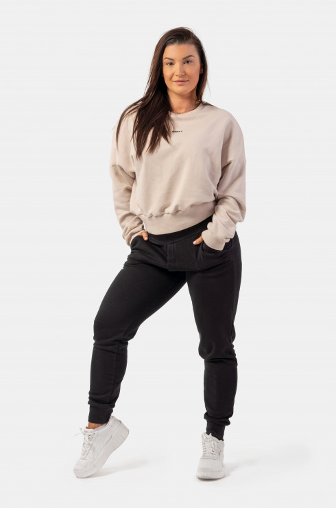 Nebbia High-Waist Loose Fit Sweatpants "Feeling Good" 409 black