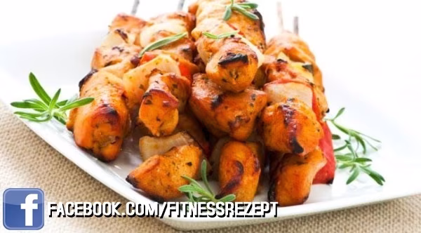 Rosemarin-Hähnchen Grillspieße Rosemarin-Hähnchen Grillspieße