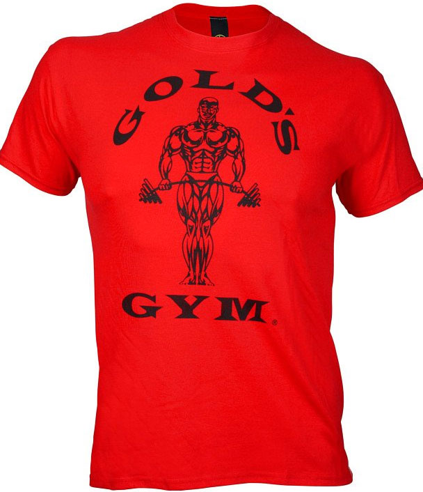 Golds Gym Classic Golds Logo Basic T-Shirt RED