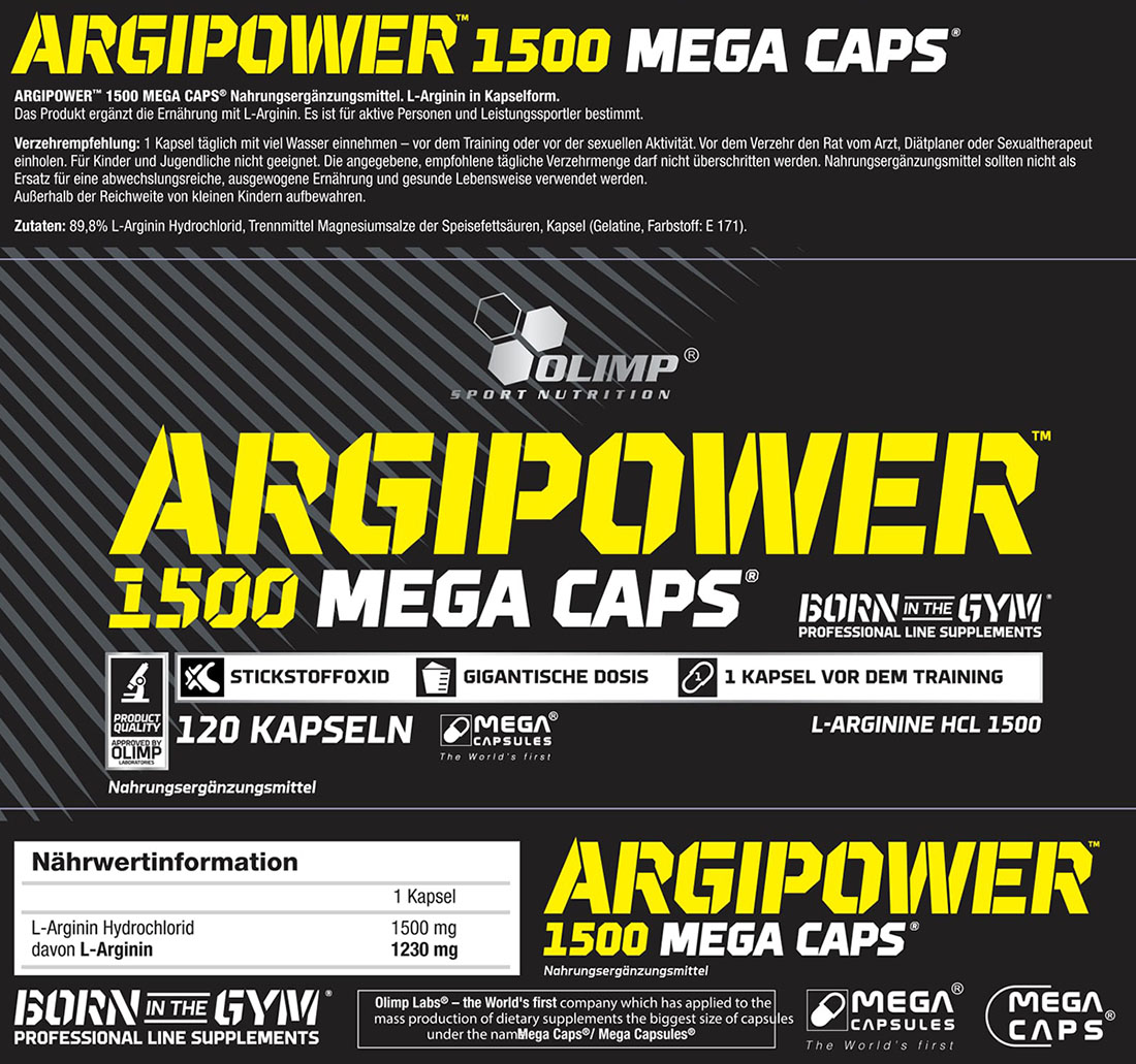 Olimp Argi Power Mega Caps® (120 Caps, 180g)