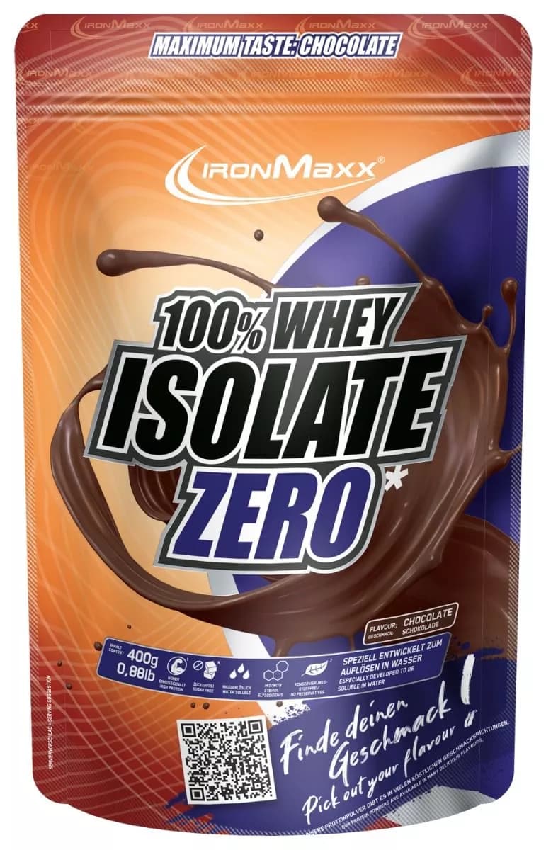 IronMaxx 100% Whey Isolate Zero (400G Beutel)
