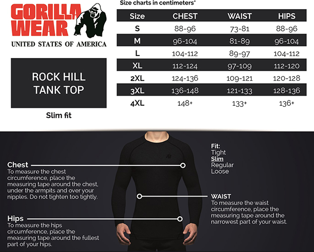 Gorilla Wear Rock Hill Tank Top Black
