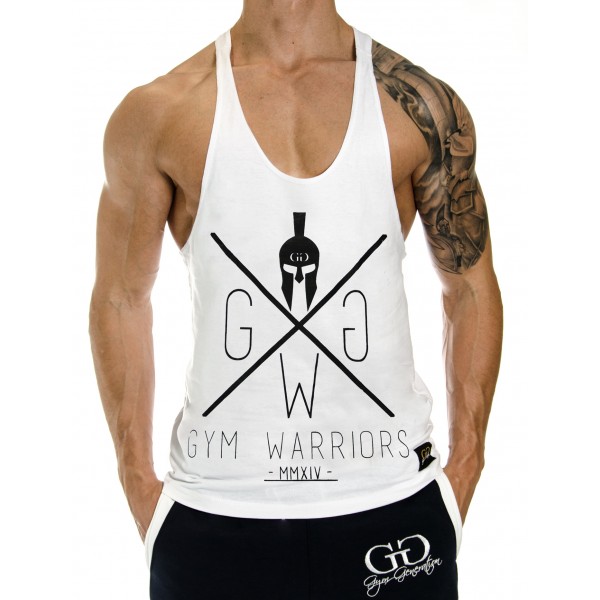 Gym Generation Warriors Stringer WHITE