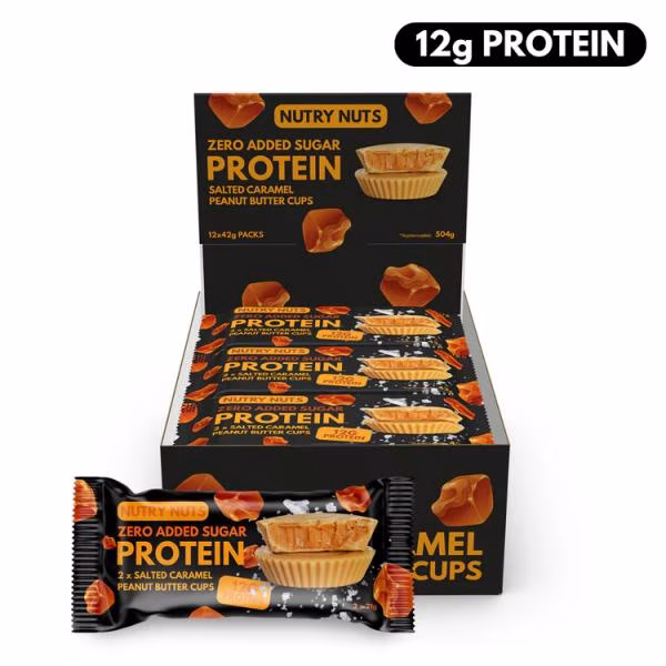 Nutry Nuts Peanut Butter Cups (12 x 42g) Nutry Nuts Peanut Butter Cups (12 x 42g)
