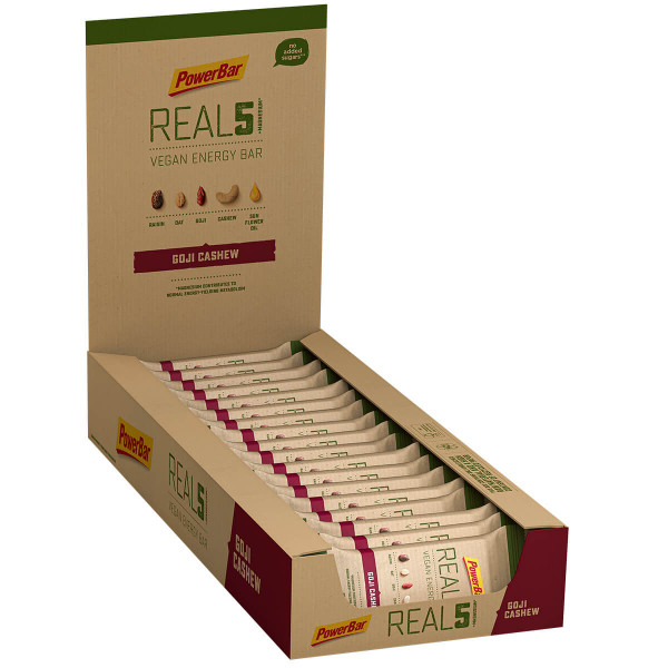 PowerBar Real5 Vegan Energy Bar (18 x 65g)