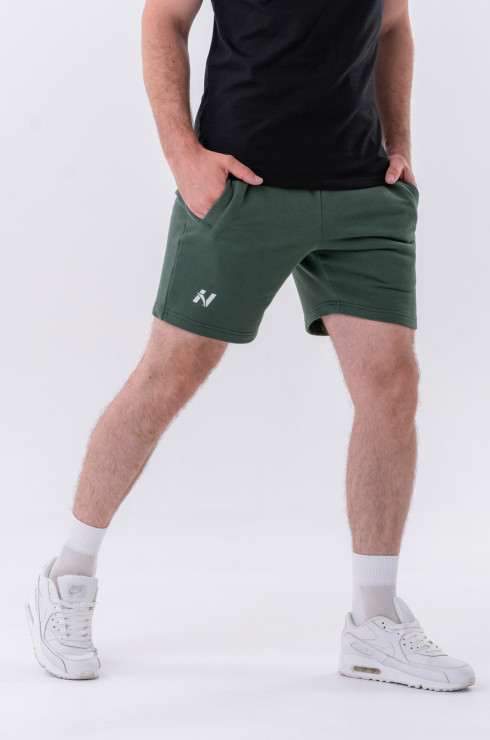 Nebbia Relaxed-fit shorts with Side Pockets 319 dark green