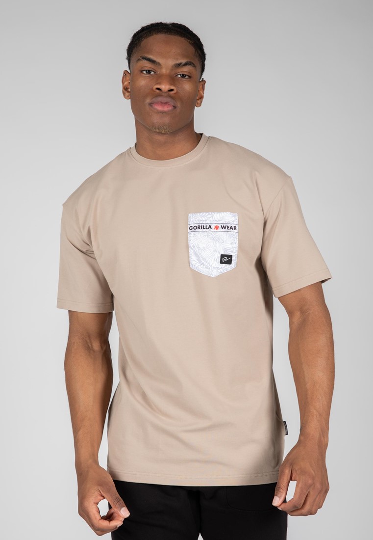 Gorilla Wear Dover Oversized T-Shirt Beige