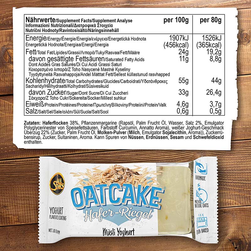 All Stars Oatcake Hafer-Riegel (12 x 80g)