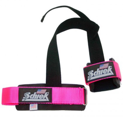 Schiek Model 1000PLS Power Lifting Straps PINK