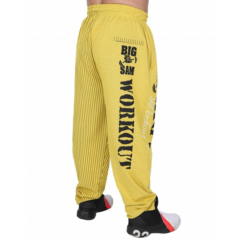 Big Sam Baggy Track Body Pants Yellow 1173