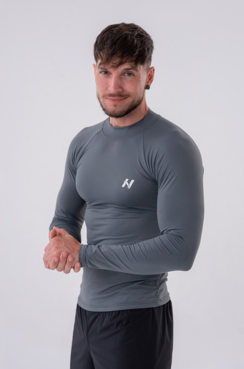 Nebbia Functional T-shirt with long sleeves "Active" 328 grey