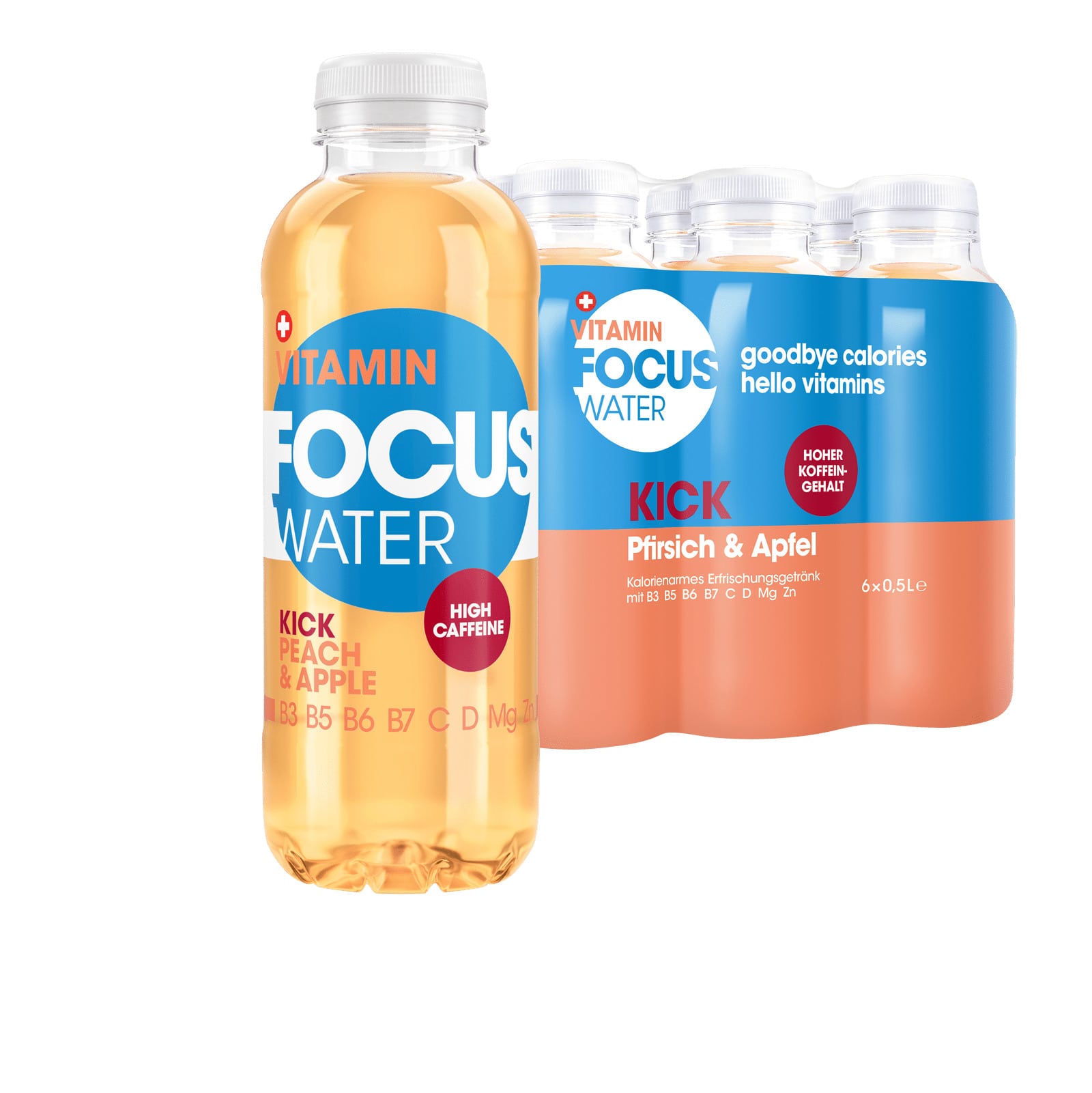 FOCUS WATER KICK (6 x 500ml)