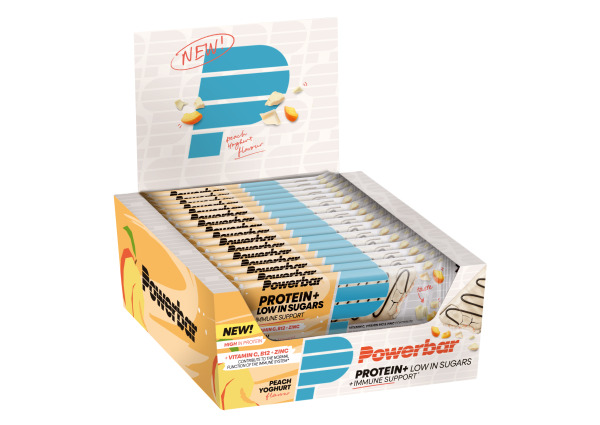 PowerBar Protein+ Low in Sugars + Immune Support (16 x 35G)