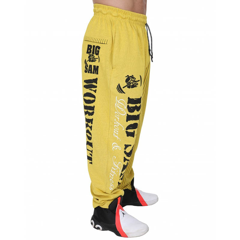 Big Sam Baggy Track Body Pants Yellow 1173