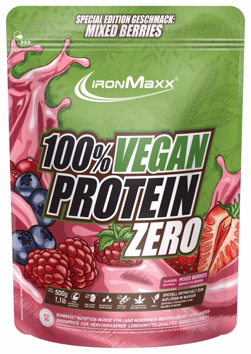 IronMaxx 100% Vegan Protein Zero (500g Beutel) IronMaxx 100% Vegan Protein Zero (500g Beutel)