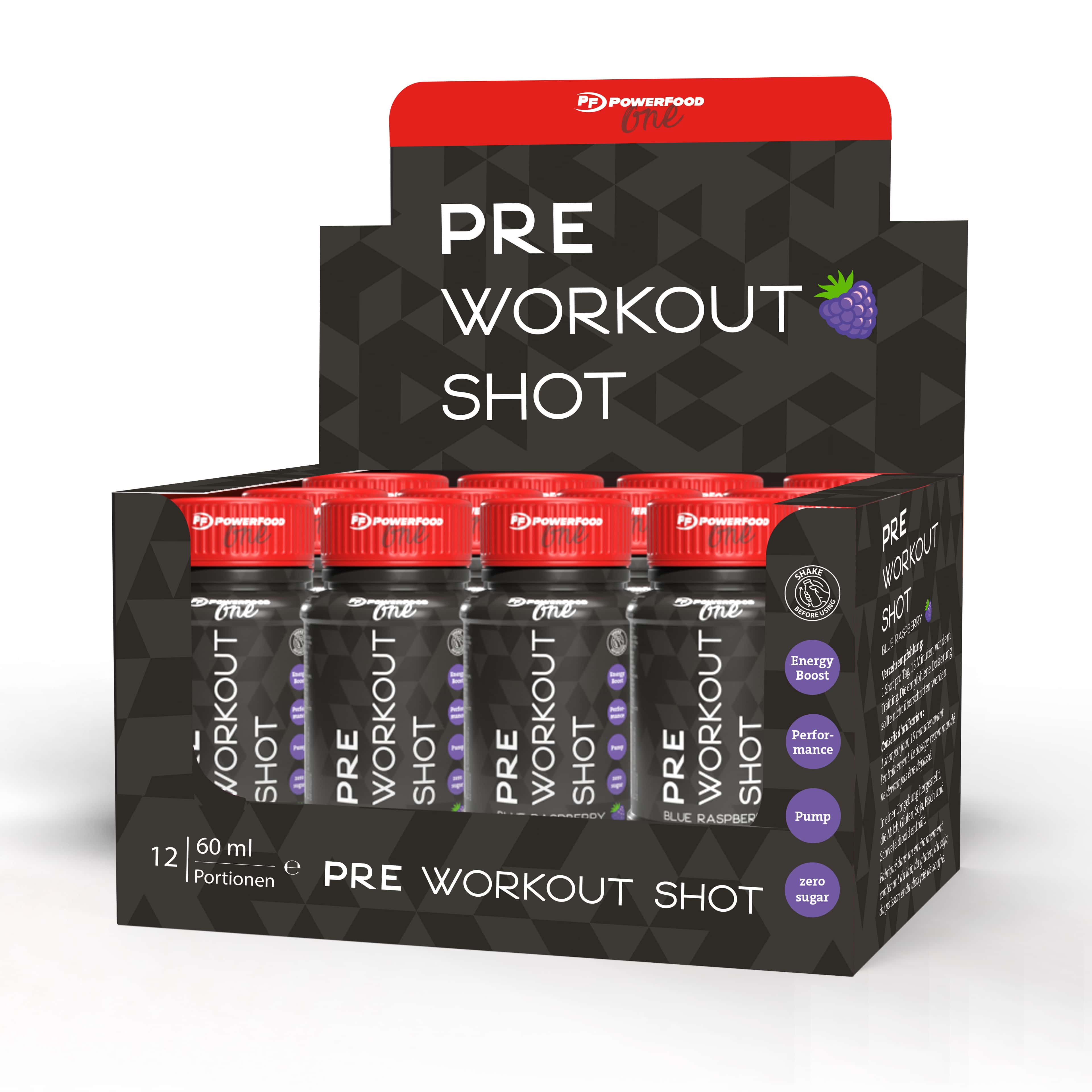 PowerFood One Pre-Workout Shot (12 x 60ml)