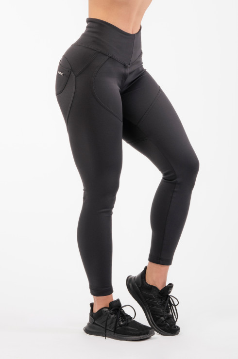 Nebbia High Waist & Lifting Effect Bubble Butt Pants 587 black