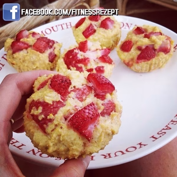 Erdbeer-Frühstücksmuffins
