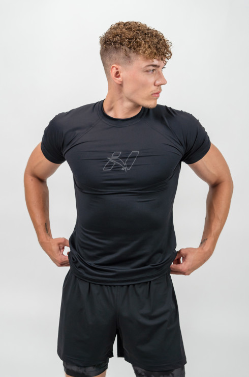 Nebbia Workout Compression T-shirt Endurance 346 - black