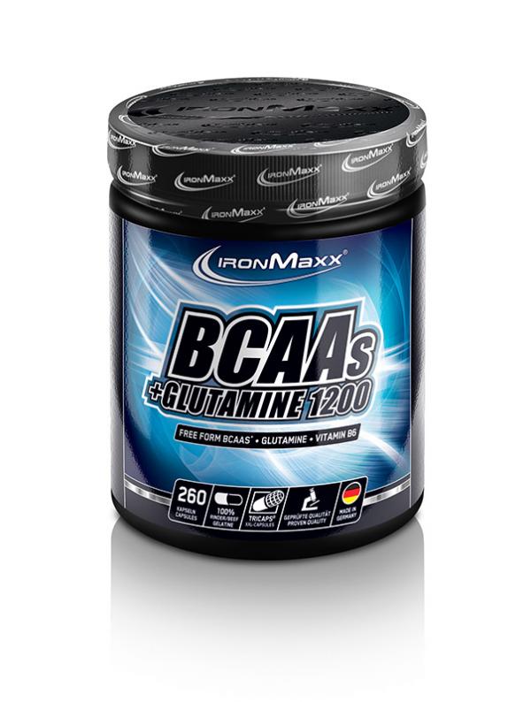 Ironmaxx BCAAs + Glutamin 1200 Tricaps (260 TriCaps)