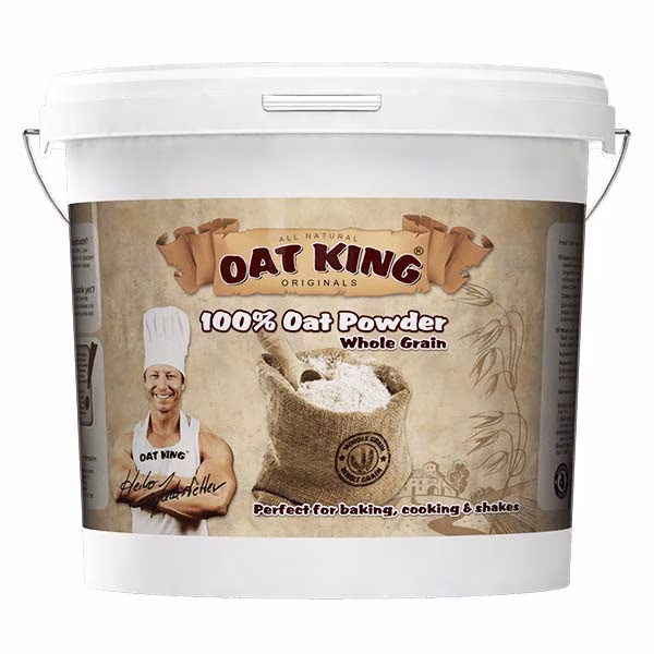 Oat King 100% Hafer-Vollkorn-Pulver (4000g Kübel) Oat King 100% Hafer-Vollkorn-Pulver (4000g Kübel)