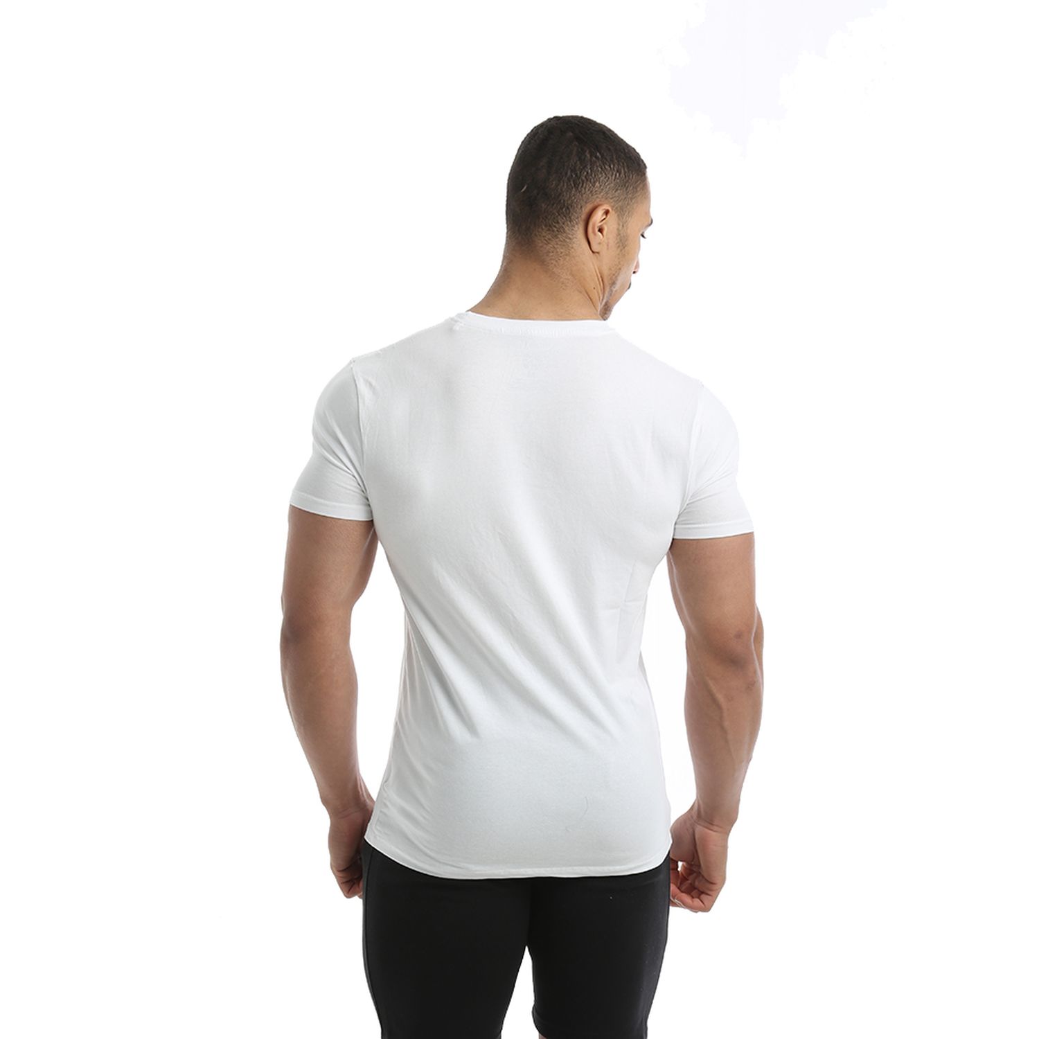 Golds Gym Camo Joe Printed T-Shirt White