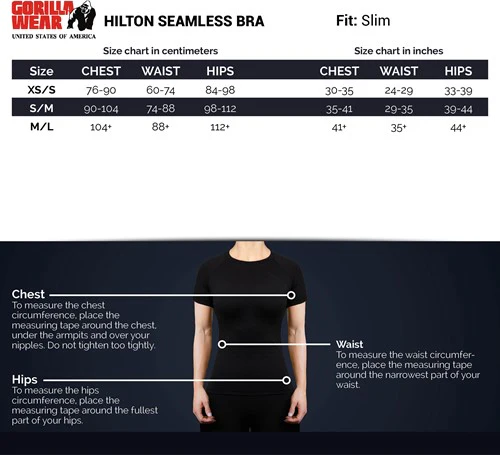 Gorilla Wear Hilton Bra - schwarz