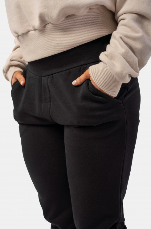 Nebbia High-Waist Loose Fit Sweatpants "Feeling Good" 409 black