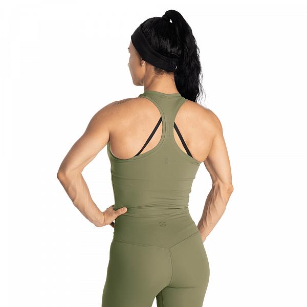 Better Bodies Core Crop T-back Washed Green