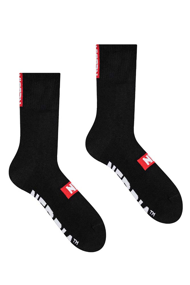 Nebbia Extra Mile Crew Socks 103 Black