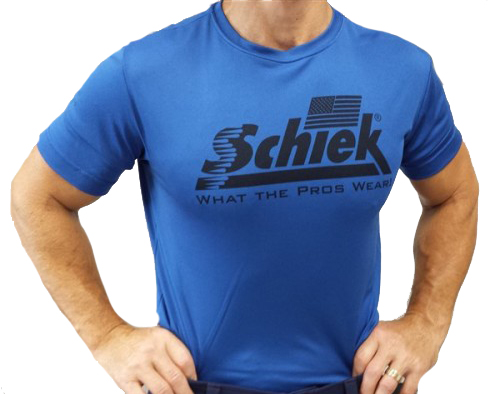 Schiek Men's Poly HD T-Shirt BLUE