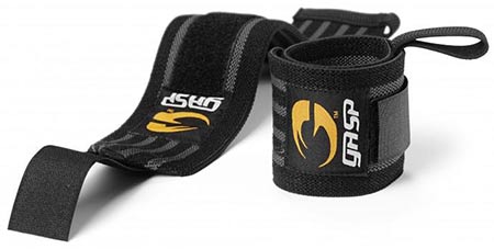 GASP Hardcore Wrist Wraps Black / Grey