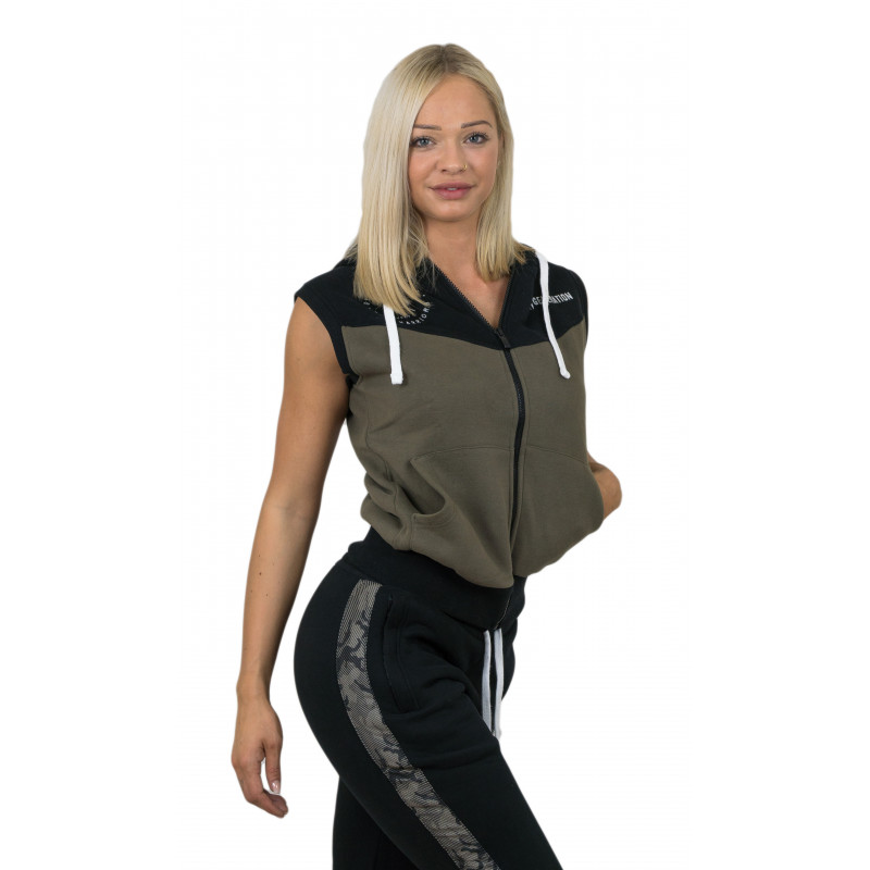 Gym Generation Women Alpha Hoodie - BLACK / CYPRES