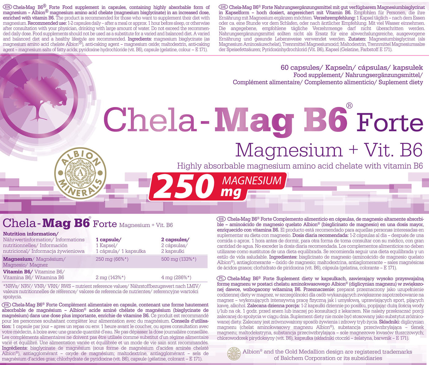 Olimp Chela-Mag B6 Forte (60 Caps.)