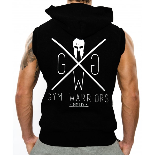 Gym Generation Sleeveless Hoodie BLACK