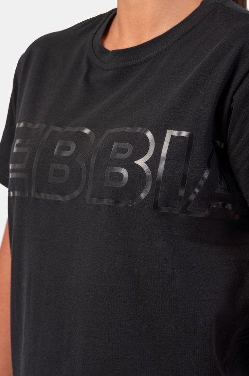 Nebbia Invisible Logo Nebbia  T-shirt 602 black