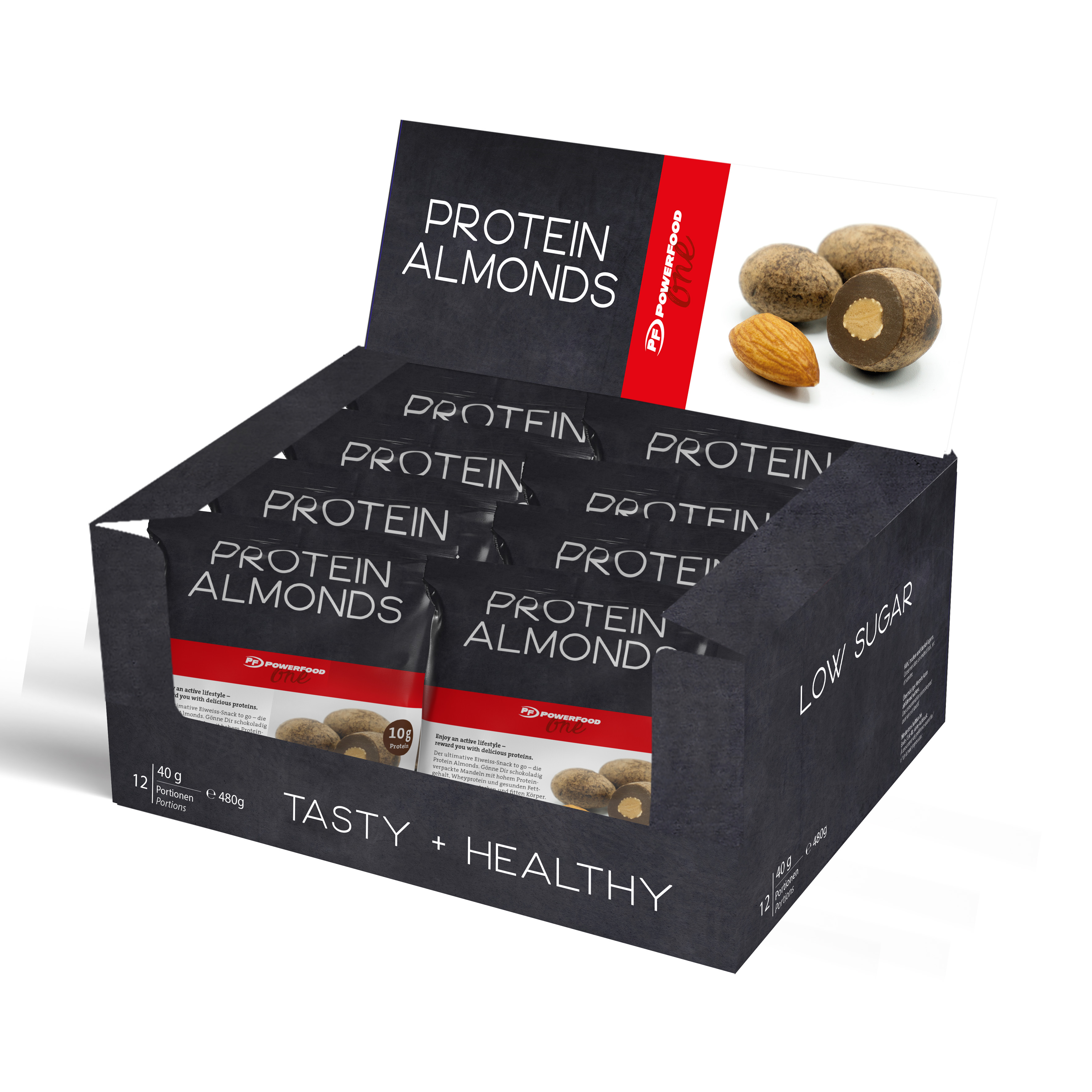 PowerFood Protein Almonds (12 x 40g)