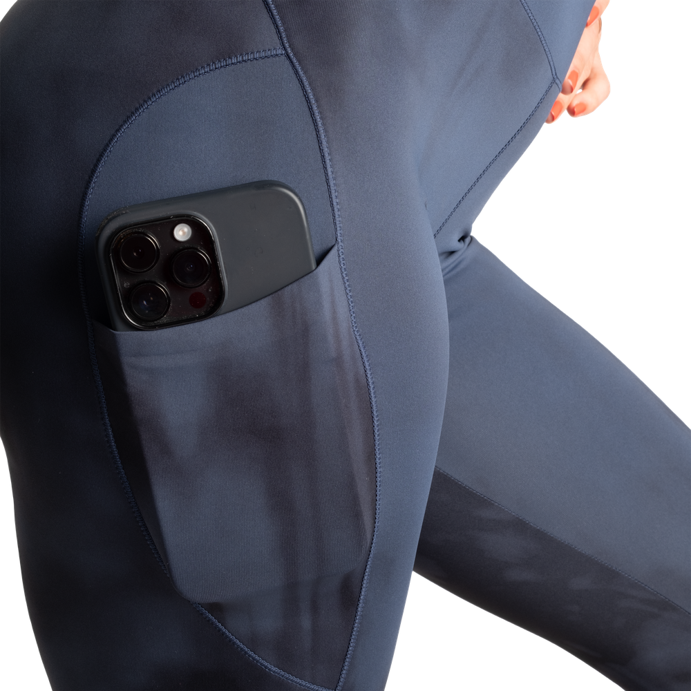 Better Bodies High Waist Leggings - Sky Blue Grunge
