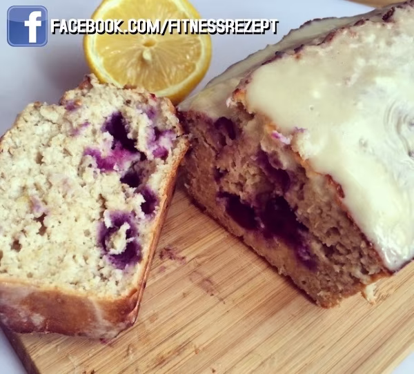 Protein-Zitronen-Blaubeeren-Brot