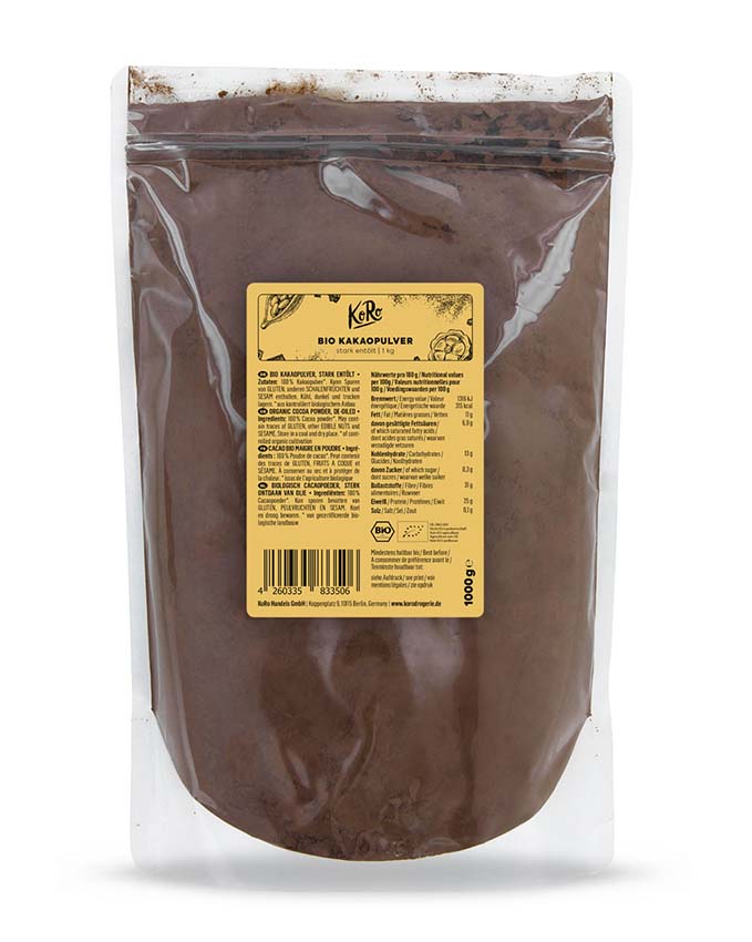 KoRo Bio Kakaopulver Stark Entölt (1000g)