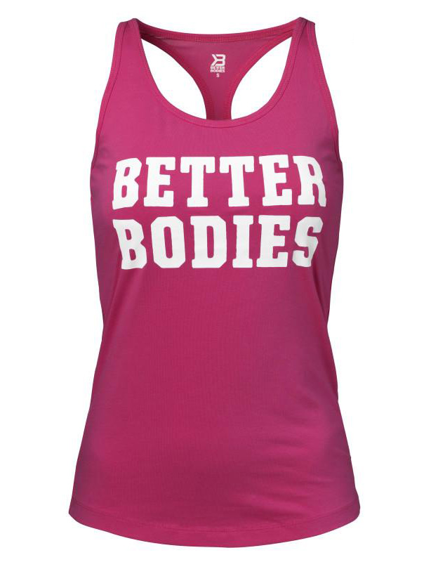 Better Bodies Printed T-Back PINK-WHITE