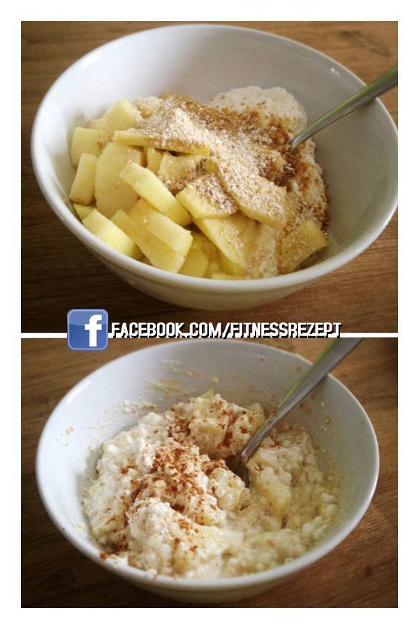 Hüttenkäse-Apfel Dessert Hüttenkäse-Apfel Dessert