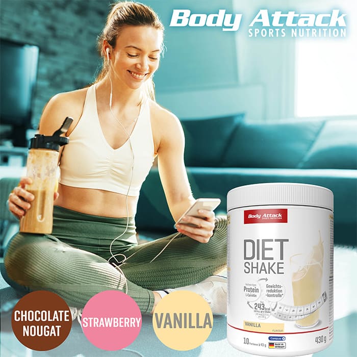 Body Attack Diät Shake (430g Dose)